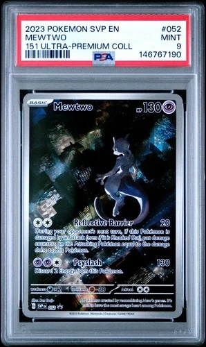 2023 POKEMON SVP EN-SV PROMO 151 ULTRA-PREMIUM COLLECTION #052 MEWTWO PSA 9