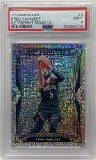 2023-24 Panini Obsidian Fred Vanvleet #3 Vibrant Mojo #1/1 PSA 9 Raptors SP SSP