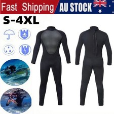 3MM Wetsuit Full Bodysuit Diving Swimming Surfing Snorkeling Warm Men Women AU