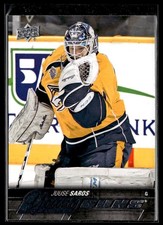 2015-16 Upper Deck Series 2 Hockey Young Guns #464 Juuse Saros Rookie RC