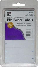 Charles Leonard File Folder Labels, 5/8" x 2-3/4", White, 156/Box (72156)