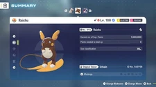 Raichu Alola Alpha Shiny 6IVs Battle Ready - Legends ZA