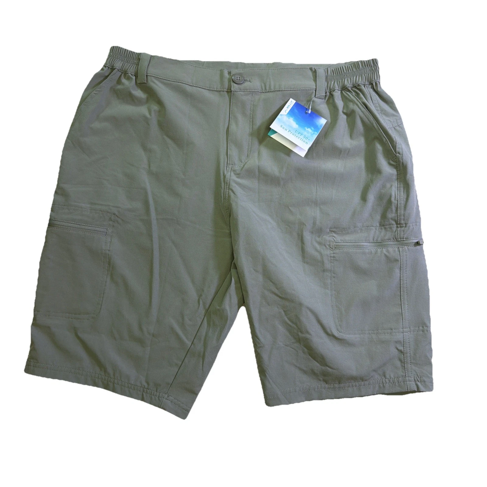 Willit Men's Hiking Cargo Shorts Quick Dry Golf Athletic Size XL UPF 50 Green