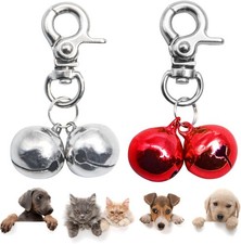 Bells for Dog Collars - 2 Pack Pet Hanging Ring Bell Accessories for Dog  Cat,