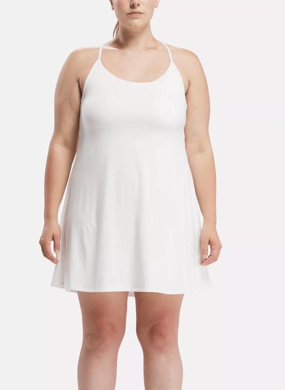 Reebok Women's Plus Size Workout Lux Strappy Dress - Chalk - 3X (22W/24W) - $75