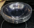 Set of (5) - Pyrex Festiva - Amethyst Purple Swirl Bowls - 7.5" Soup Cereal Bowl