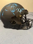 Chuba Hubbard & Xavier Leggette Dual Autographed Carolina FULL SIZE Helmet