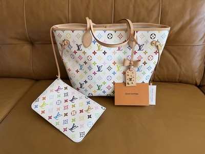 NEW Louis Vuitton X Murakami White 2026 Neverfull MM M27787 W