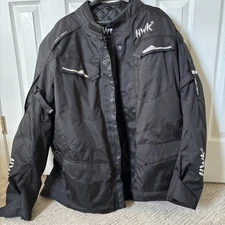Hwk Mens Sz 3XL  Motorcycle Jacket Black Motorcycle jacket. 