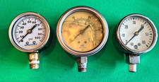 Vintage Gauges Lot - Boshart 0-100 Psi Ametek Usg 0-60 Psi And Gauge 0-100