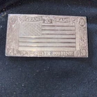 1973 USA World Flag 20 Gram Art Bar - The Silver Mint .999 Fine Silver Toned