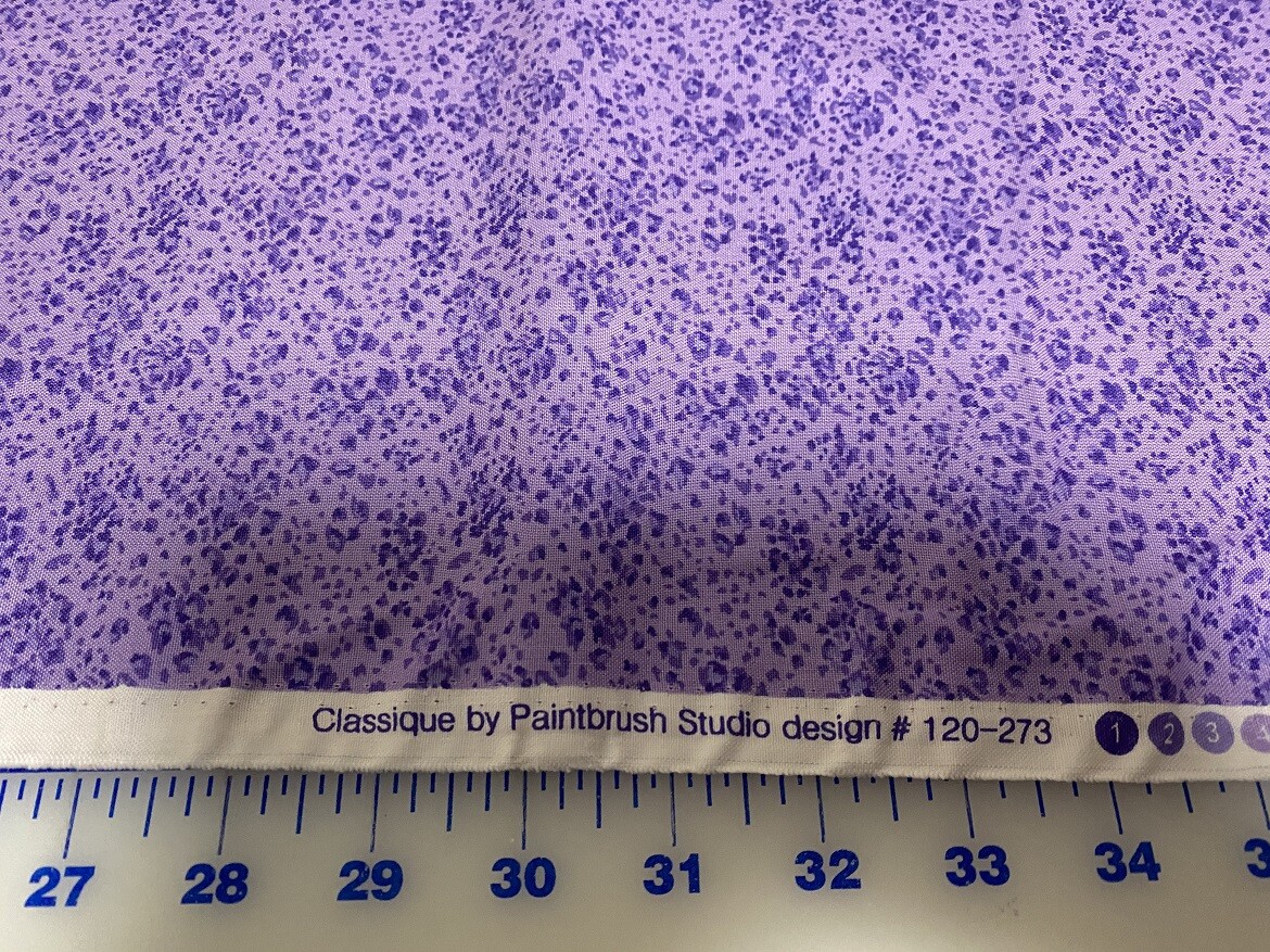 Lilac / Lavender Splash Blender cotton Fabric per yd quilt / sew 44" 
