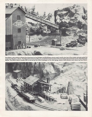 Model RR Paul Moon Black Diamond Coal Mine Pinnacle Mountain Vtg Mag Excerpt