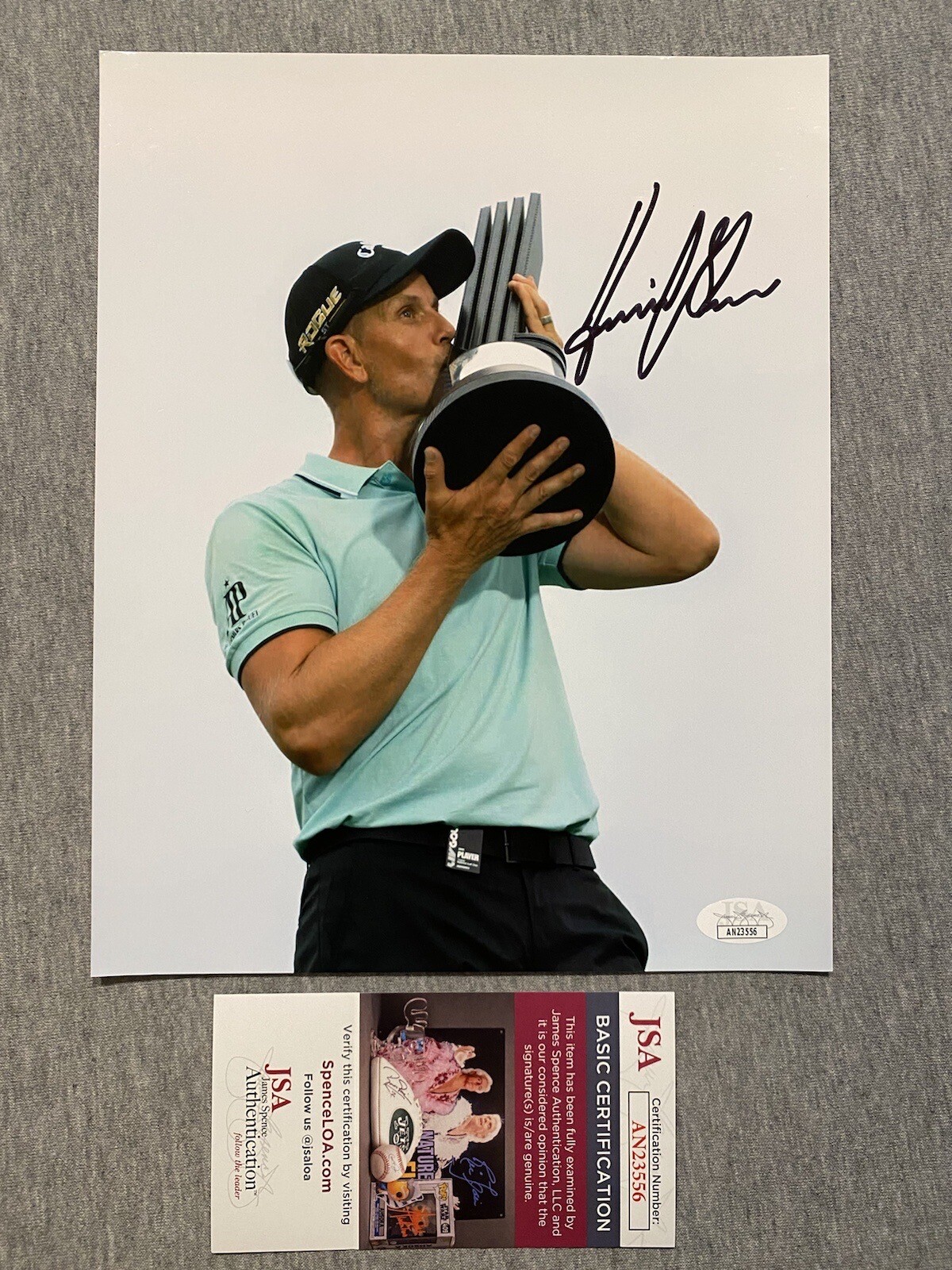 Henrik Stenson Autographed Signed LIV GOLF- 8x10 PHOTO BEDMINSTER CHAMPION JSA AN23556 