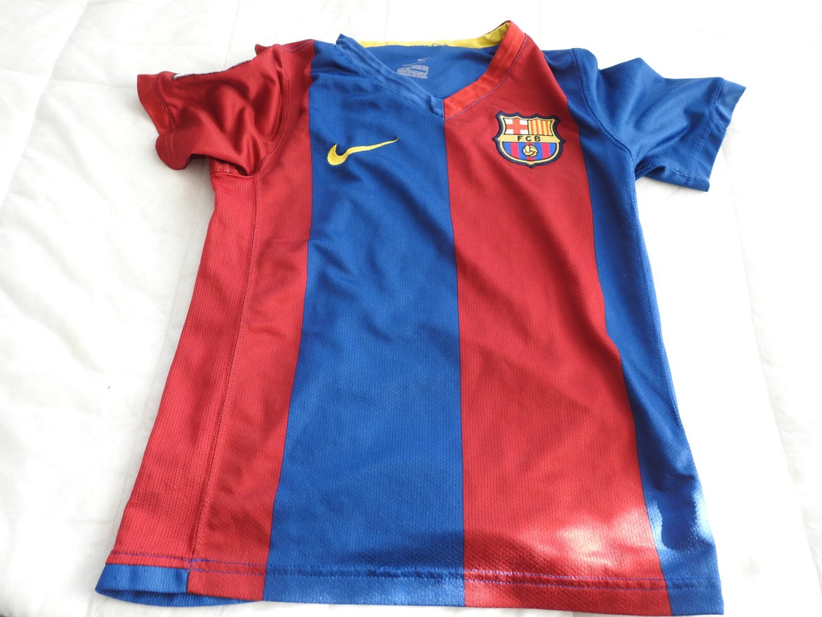 FC Barcelona 2006 2007 Home Jersey Nike Red Blue Shirt Size