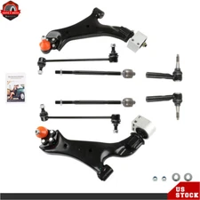 8× Front Lower Control Arms w/ Ball Joints For 10-17 Chevy Equinox & GMC Terrain