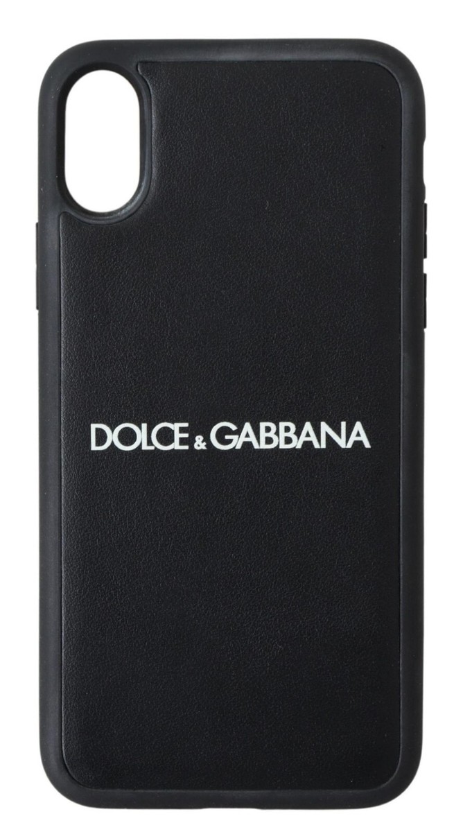 Custodia Dolce & Gabbana Originale Per IPhone XS Max - Nera Con Logo Bianco - Made In Italy