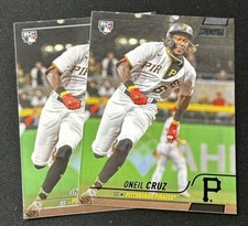 2022 Topps Stadium Club ONEIL CRUZ RC BLACK FOIL Parallel #237 + Base - PIRATES