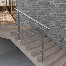 Stainless Steel Handrail Railing, Stair Railing with Fences, Flexible Exterior
