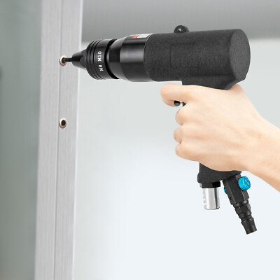 1/4'' Pneumatic Rivet Nut Gun Rivnut Setting Gun M5, M6, M8, M10 Gun Heads