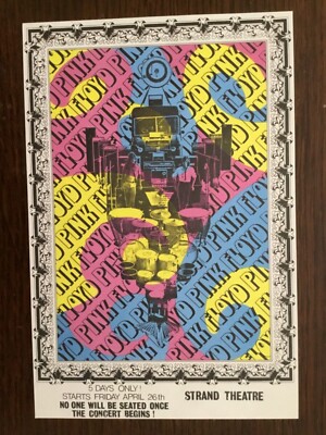 POSTER : 1974 PINK FLOYD FOR A CINEMATIC PRESENTATION OF LIVE AT POMPEII IN U.S.