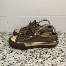 PF Flyers Shoes Women's 5.5 Sandlot Brown Canvas Retro Sneakers