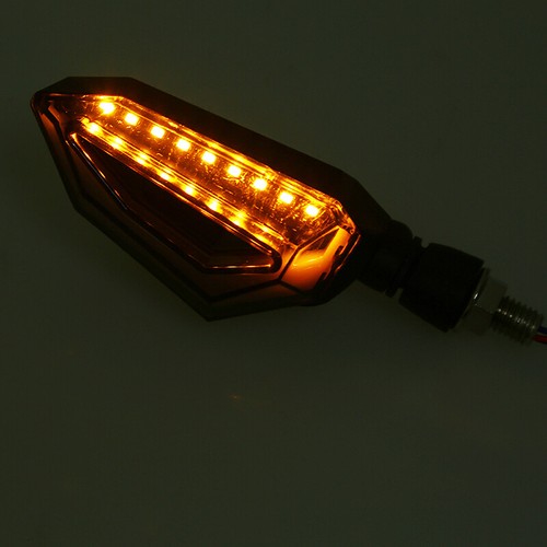 2Pcs Motorcycle Turn Signal DRL Indicator Light LED 12V Universal Fit For Honda - Picture 5 of 12