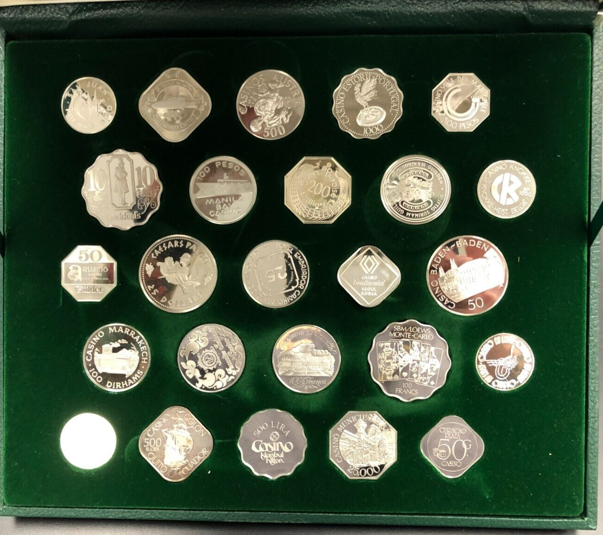 Franklin Mint Official Gaming Coins of the Worlds Great Casinos