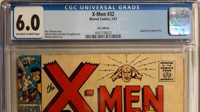 UNCANNY X-MEN #32 CGC 6.0*MARVEL COMICS 1967*JUGGERNAUT*RARE UK