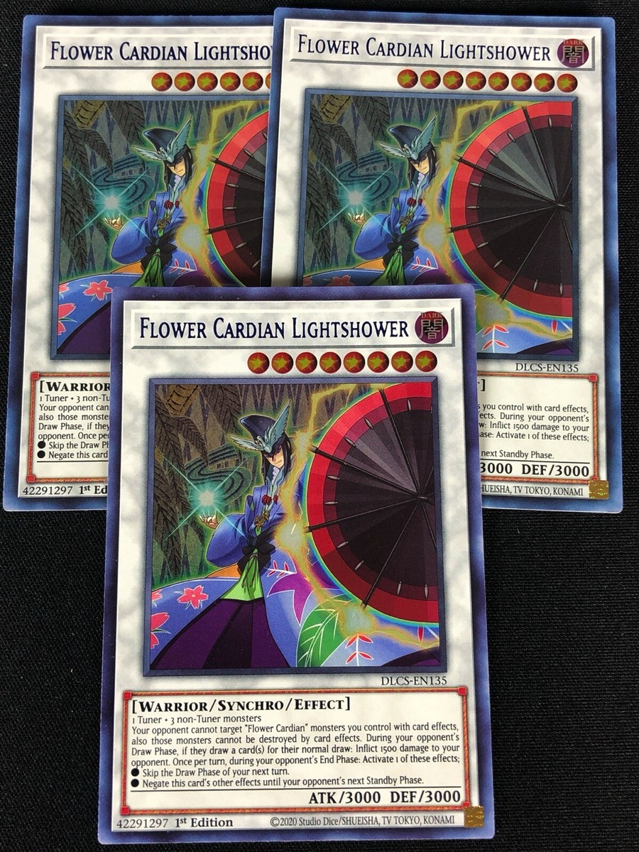 YUGIOH FLOWER CARDIAN LIGHTSHOWER DLCS-EN135 1ST ULTRA X3 (NM)