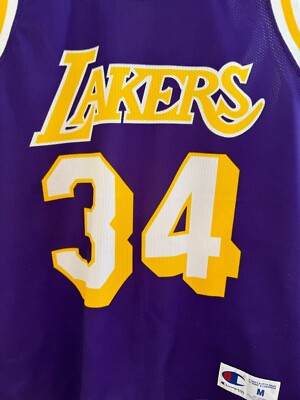 NBA Los Angeles Lakers Shaquille O'Neal Shaq Champion Purple