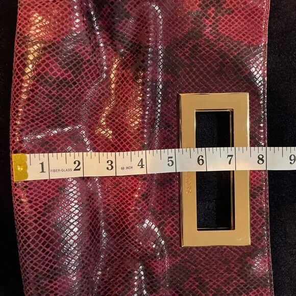 Michael Kors python clutch snake skin embossed cl… - image 3