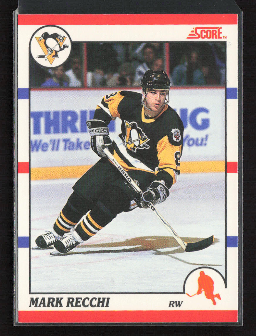 1990-91 Score Canadian #186 Mark Recchi Pittsburgh Penguins Rookie