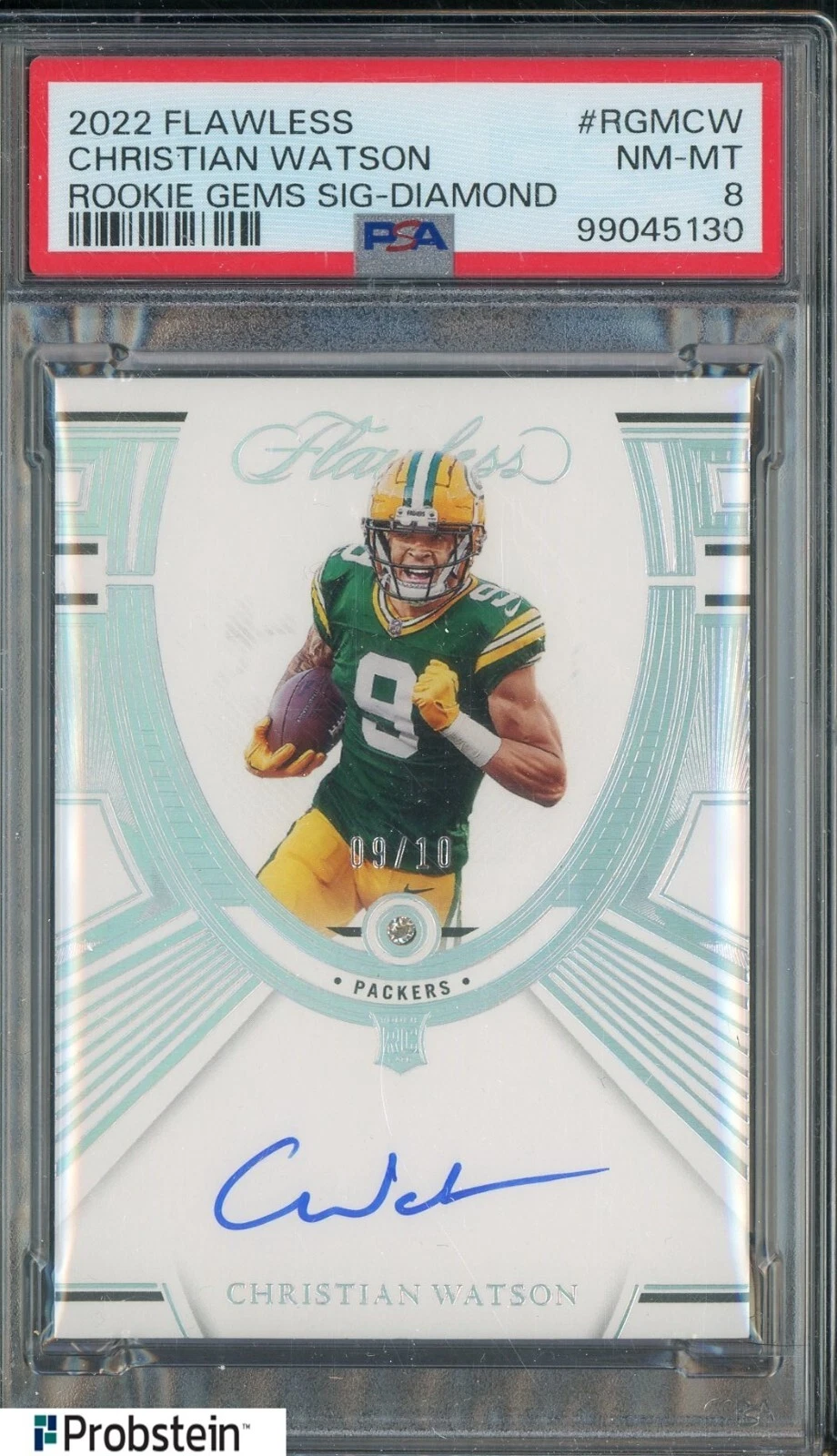 Christian Watson Panini Flawless Rookie Gems Signatures #RGMCW Diamond