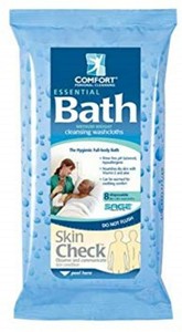 Essential Comfort Bath Cleansing Washcloths 8 Ea Pack Of 6
