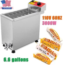 Electric Cheese Hot Dog Sticks Fryer Stainless Steel Commercial Deep Fryer 25L