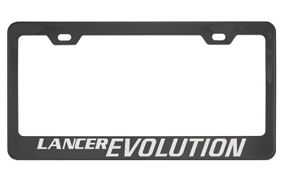 Black Chrome License Plate Frame for Mitsubishi Lancer Evolution