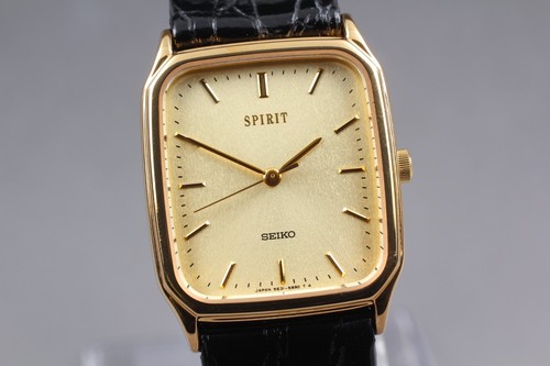 Cadran + Aiguilles Seiko Quartz - Doré - Style Sans Nombres - Neuf Sans étiquette