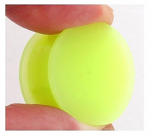 1 Pair Glow In The Dark UV Silicone Tunnels - Flexible Ear Plugs/Gauges