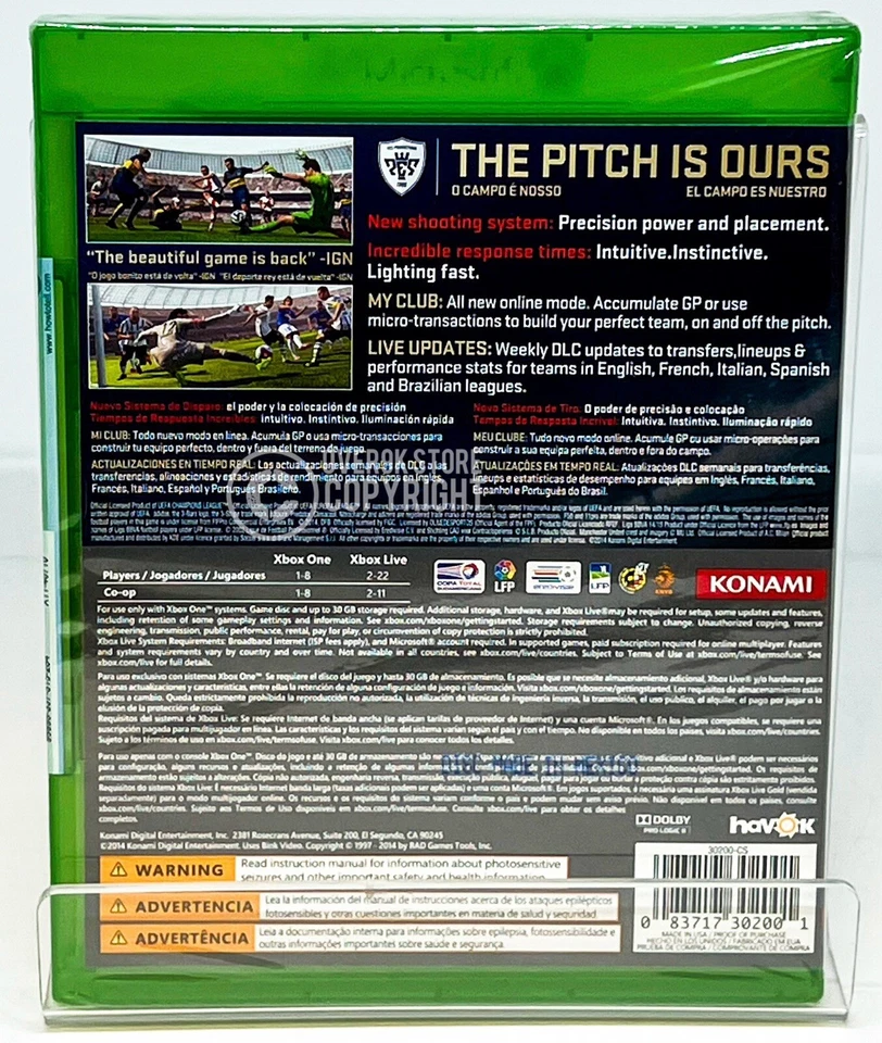 Pro Evolution Soccer - PES 2015 + 2016 + 2017 + 2018 - Xbox One - New - Image 4 of 4
