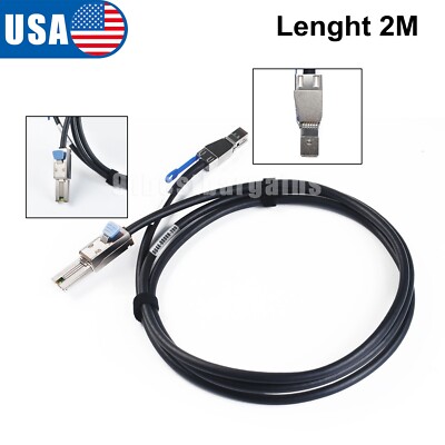 For HP External Mini-SAS High Density to Mini-SAS Cable 2M 716191-B21 691973-003