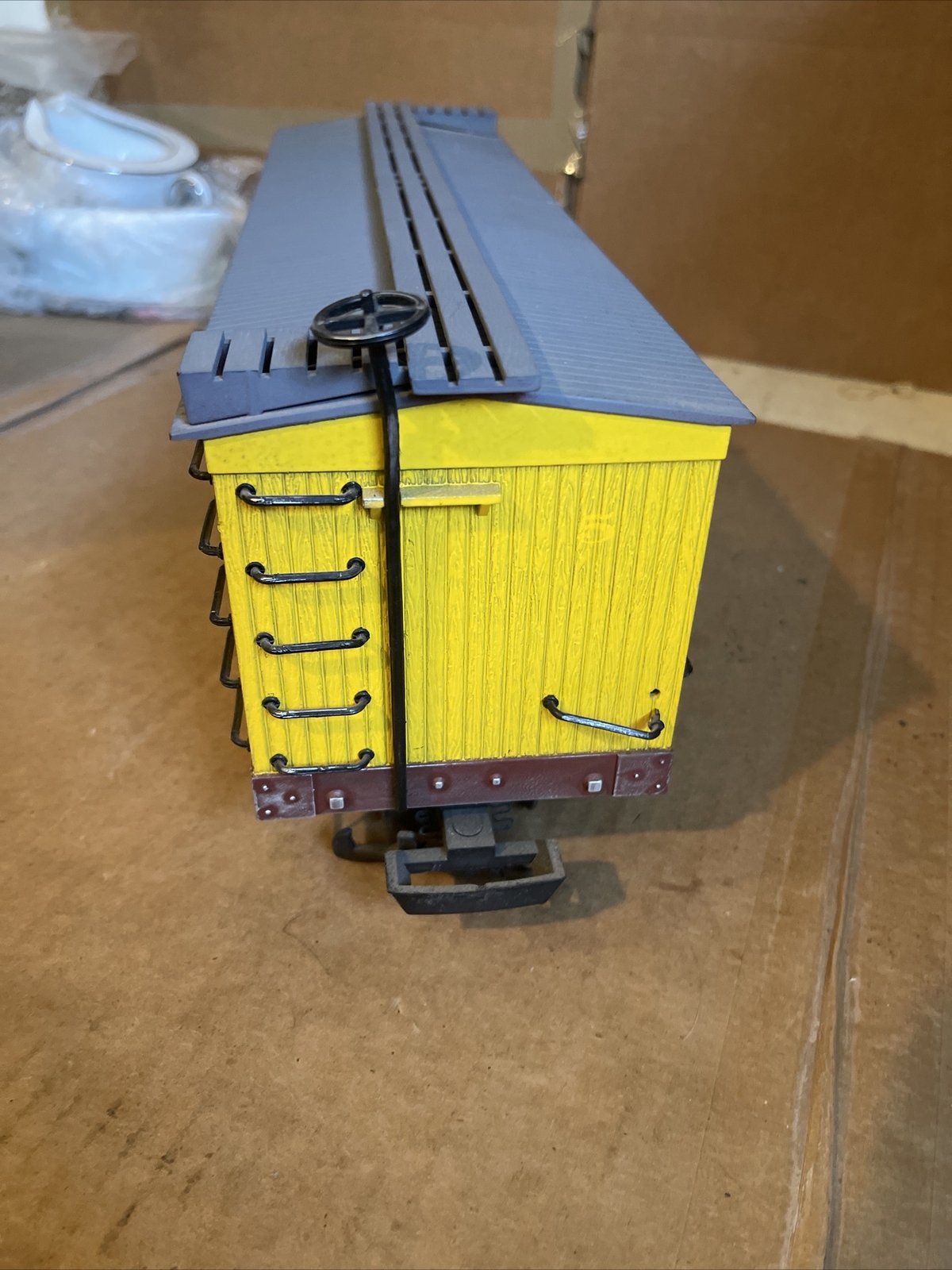 Bachman G scale Repainted ET & WNC 5 Yellow Plastic Box Car 18” L 4.5” W 6” H eBay