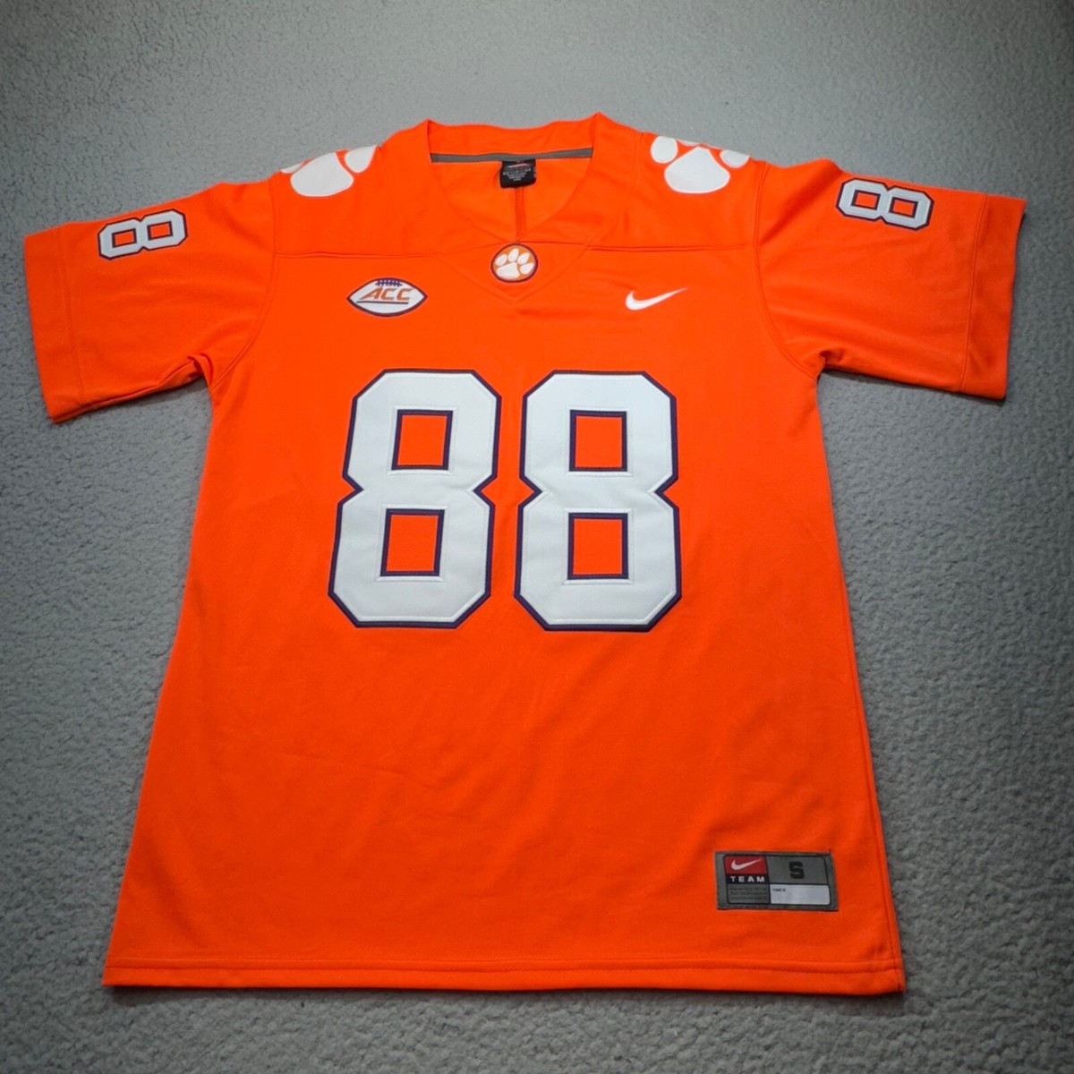 Clemson Tigers Football Jersey Men Small Orange Heavy Team Nike