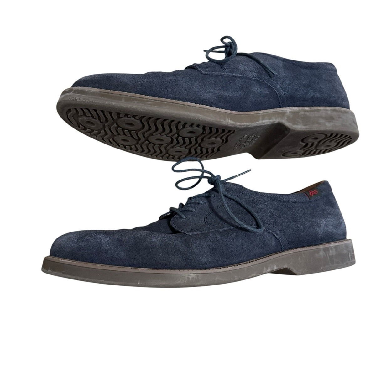 GH Bass Pasadena Navy Blue Suede Buck Oxford Shoes Size 11.5  display picture 1