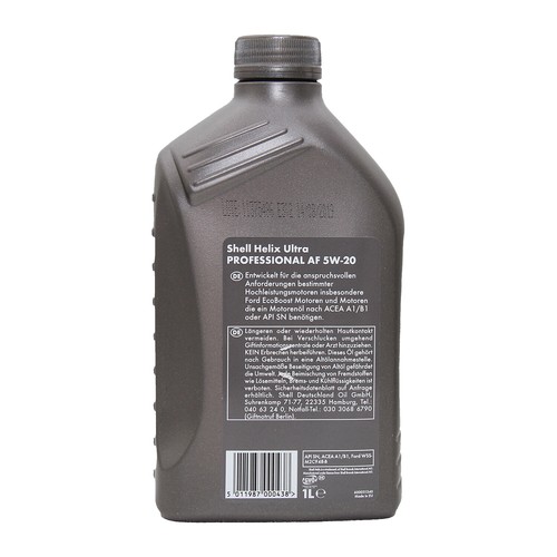 SHELL Helix Ultra Professionale Af 5W-20 Olio Ford WSS-M2C948-B, 3x1 Litro - Foto 3 di 3