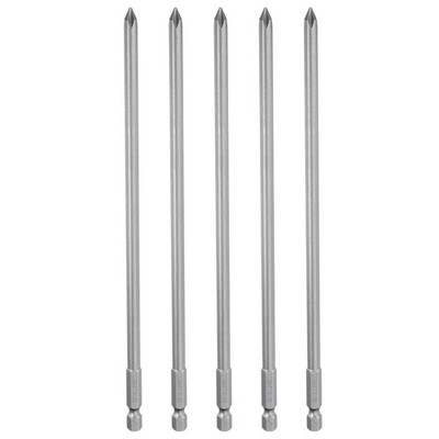 5pcs Phillips PH1 1/4\'' Hex 200mm Screwdriver Tip for Magnetic