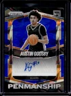 2025-26 Panini Prizm Austin Goosby Penmanship Blue Ice Auto Autograph #/49