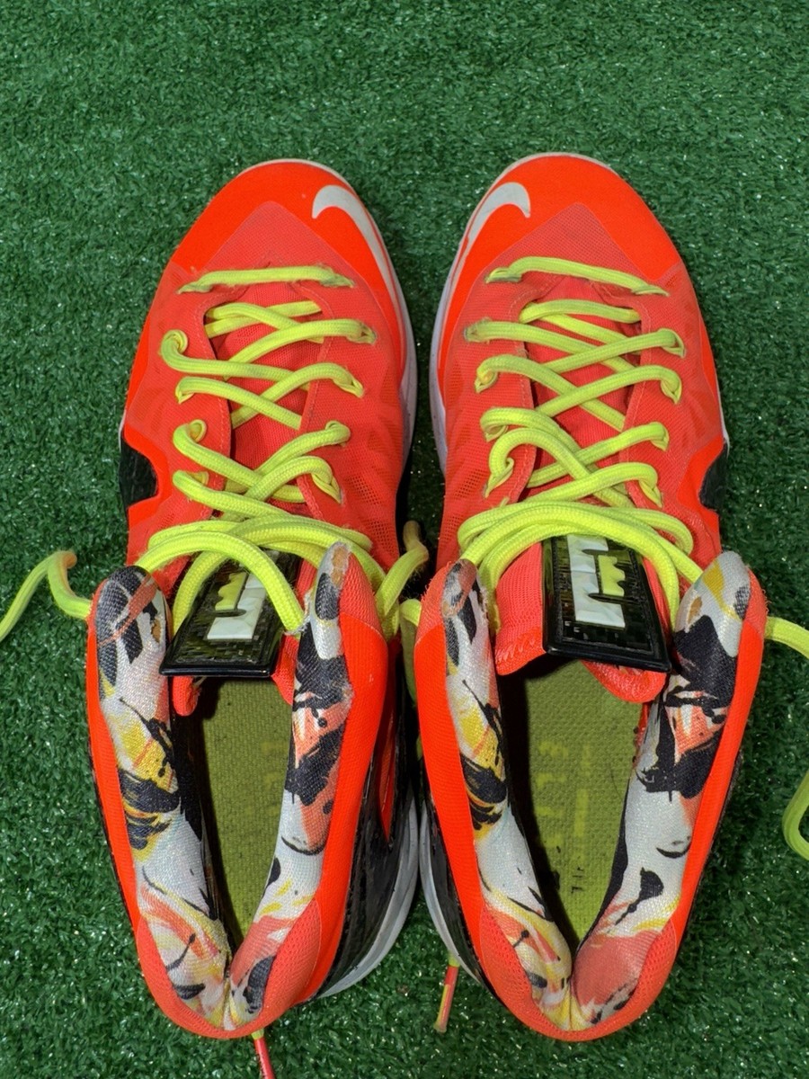 Nike LeBron X 10 P.S Elite Bright Crimson Orange 579827-800  display picture 3