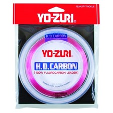 Yo-Zuri H.D. Fluorocarbon Wrist Spool 100-Yard Leader Line Pink 30-Pound Hd