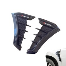 2pcs Shark Gill Car Fender Vents Self-adhesive Air Flow Grille Trim Universal